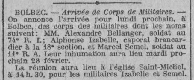 19220225 annonce arrivee bellenger izabelle et semel