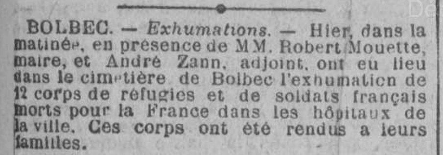 19220430 bolbec exhumations 12 corps